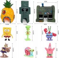 9 Szt SpongeBob Kanciastoporty figurki zestaw