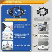 Raczki na buty łańcuchy kolce nakładki antypoślizgowe rozmiar 42-44