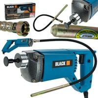 WIBRATOR DO BETONU + BUŁAWA 2M, ZAGĘSZCZARKA ELEKTRYCZNA NOWA DOSTAWA BLACK