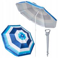 PARASOL PLAŻOWY OGRODOWY UV Z KOTWĄ ŚWIDER DUŻY SKŁADANY ŁAMANY NA PLAŻĘ