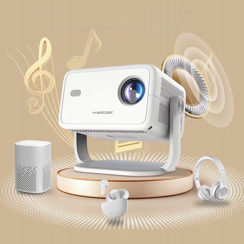 PROJEKTOR 4K FULL HD ANDROID AUTO FOKUS NETFLIX APLIKACJE OBROTOWY na Arena.pl