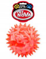 Piłka z wypustkami dla psa 7,5cm twarda guma o zapachu wanilii pływająca