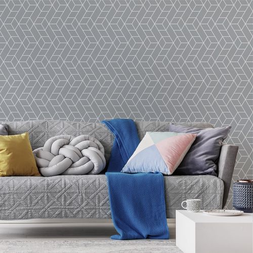 Tapeta Do Salonu Nowoczesne Wzory GEOMETRYCZNE 3D na Arena.pl