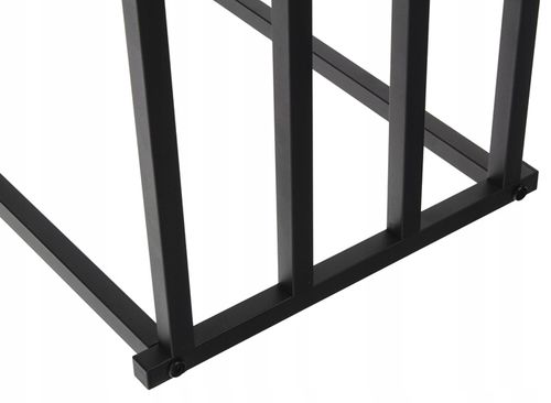 Stojak na Ręczniki Wieszak Łazienkowy Metalowy Stojący 4 Poziomy Czarny na Arena.pl