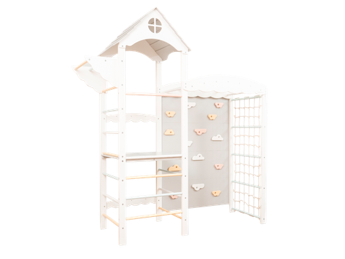 domowy plac zabaw Castle - biały-pastel na Arena.pl