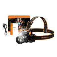 Latarka Czołowa Akumulatorowa Superfire 350 Lm Czołówka 3 Tryby 200m USB