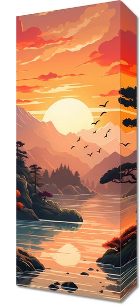 Obraz 20x50cm Złoty Zachód zdjęcie 1