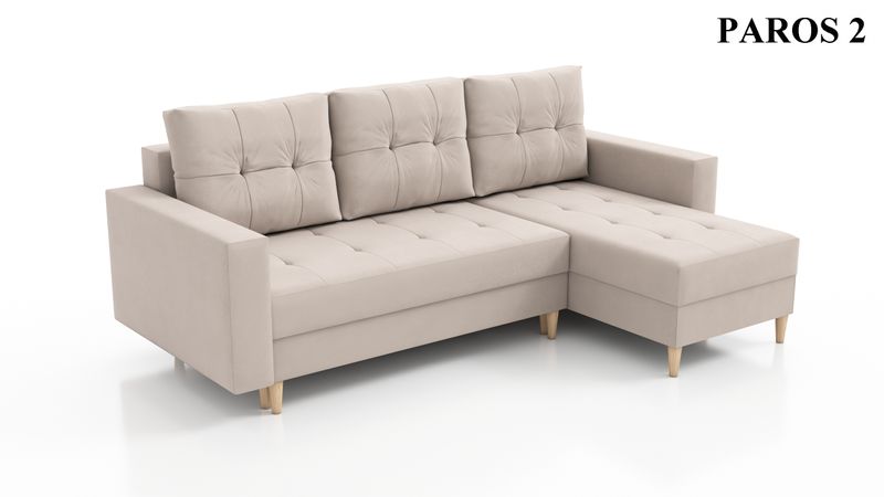 Narożnik rozkładany SCANDI na sprężynach, pojemnik zdjęcie 21