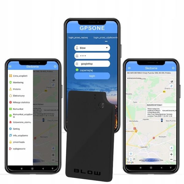 Lokalizator GPS GSM BL012 TRACKER PODSŁUCH osób teczek bagażu APKA BLOW zdjęcie 7
