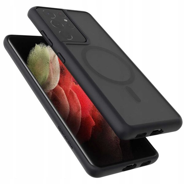 Spacecase Hybrid Mag Galaxy S21 Ultra Black zdjęcie 2