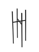 Kwietnik Novi [2423] Niski, ELGarden, Wymiary 20x26x67 cm, Kolor Czarny mat, ELGarden