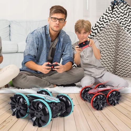 SAMOCHÓD ZDALNIE STEROWANY RC GESTAMI AMFIBIA 4x4 360° PŁYWAJĄCY 2 PILOTY na Arena.pl