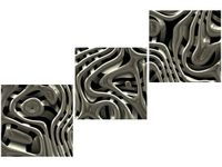 70 90CM OBRAZ 3 ELEM NASZA ABSTRAKCJA ŚCIENNY DRUK PŁÓTNO