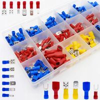 ZESTAW KONEKTORÓW IZOLOWANYCH 280 SZTUK KONEKTORY ELEKTRYCZNE ZACISKI