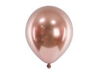 Balony glossy różowe złoto, 46 cm 5 szt.