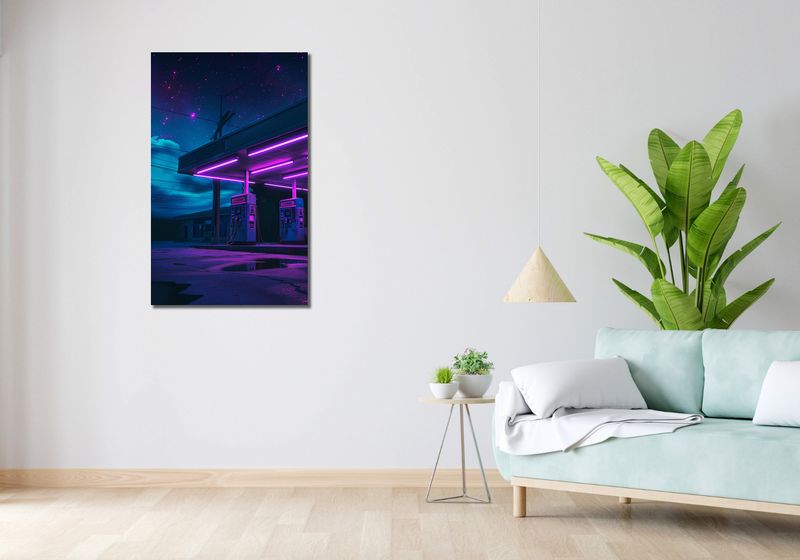 Obraz 60x100cm Moc Neonowej Nocy zdjęcie 2