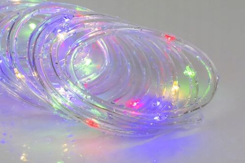 WĄŻ LED LAMPKI ZEWNĘTRZNE CHOINKOWE FLASH TRYBY TIMER RGB IP67 10m 230V na Arena.pl