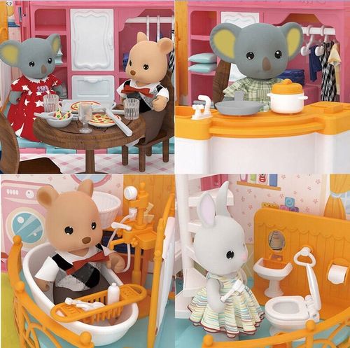 DUŻE AUTO dla LALEK AUTOBUS KAMPER WAKACYJNY rozkładany otwierany DOMEK na Arena.pl