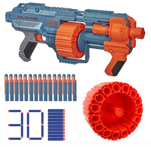 PISTOLET NERF KARABIN ELITE 2.0 KARABIN SHOCKWAVE RD-15 E9527 + 30 STRZAŁEK na Arena.pl