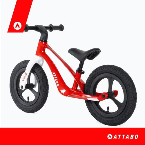 Rowerek biegowy ATTABO Brisk S magnezowy czerwony 12" ultra lekki 3,8 kg na Arena.pl