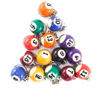 Brelok breloczek do kluczy bila kula BILARD x16