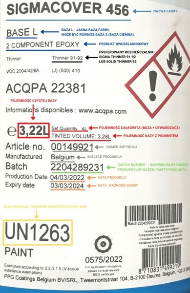 Farba OKRĘTOWA Sigmafast 210 1L kolor zdjęcie 15