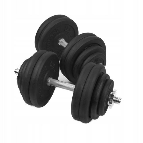 HANTLE ŻELIWNE regulowane 2x30kg gryfy talerze zestaw do treningu 60kg na Arena.pl