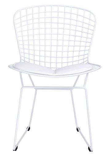 Krzesło NET SOFT białe - biała poduszka na Arena.pl