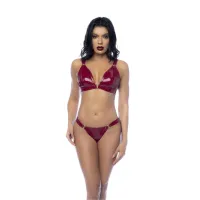 noir handmade komplet winylowy dwuczęściowy s gloss wine red