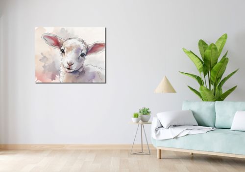 Obraz 90x70cm Mała Owieczka na Arena.pl
