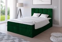 ŁÓŻKO 140x200 TAPICEROWANE KONTYNENTALNE Z MATERACEM DWA POJEMNIKI