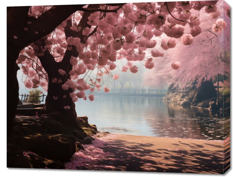 Obraz 90x70cm Spokój Sakury zdjęcie 1