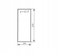 szyba przednia dolna nowy typ C-330 kabina Naglak Koźmin poszerzana