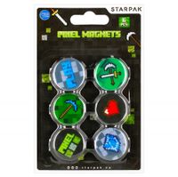 magnesy do tablic 33mm 6szt pixele starpak