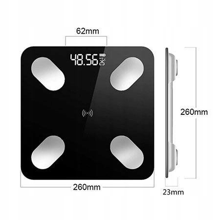 Waga Łazienkowa 180kg Bluetooth Elektroniczna BT Inteligentna zdjęcie 2