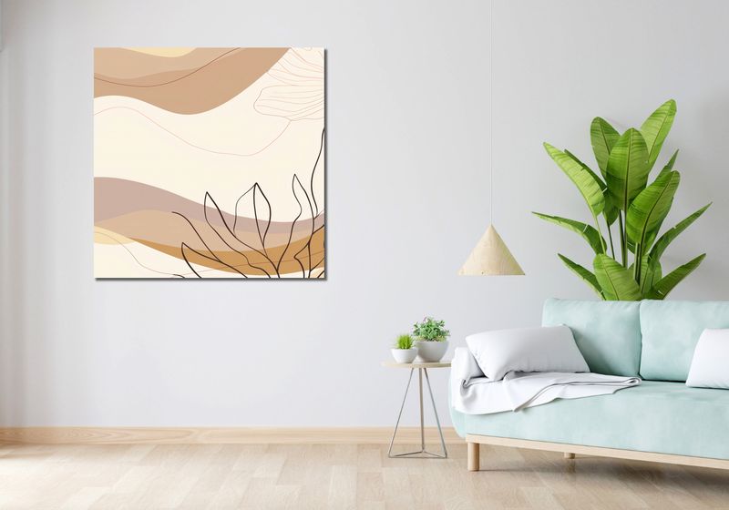 Obraz 100x100cm Miękka Roślinność zdjęcie 2