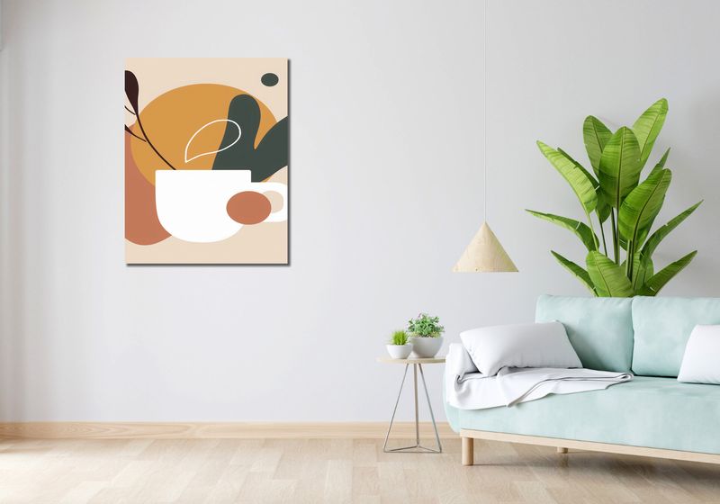 Obraz 70x90cm Ciepłe Kontury zdjęcie 2