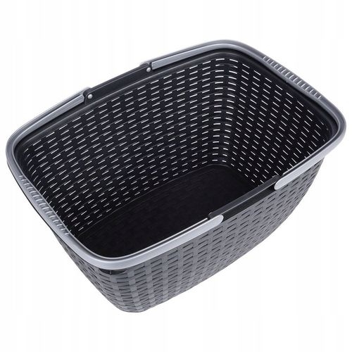 Koszyk NA ZAKUPY GRZYBY PIKNIK zakupowy piknikowy plastikowy pojemny mocny na Arena.pl