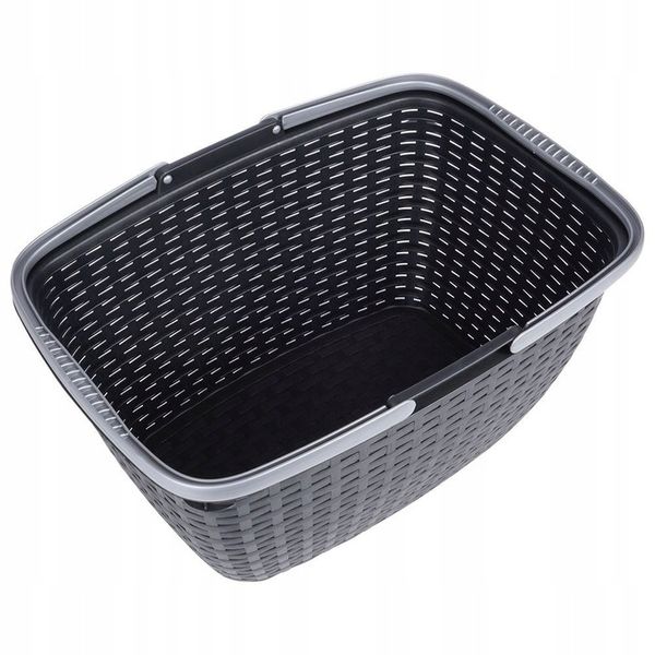 Koszyk NA ZAKUPY GRZYBY PIKNIK zakupowy piknikowy plastikowy pojemny mocny zdjęcie 9