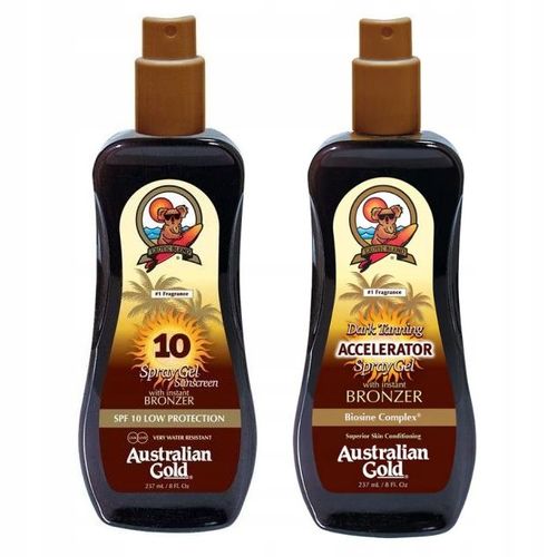 AUSTRALIAN GOLD SPRAY ŻEL SPF10+SPRAY ACCELERATOR na Arena.pl