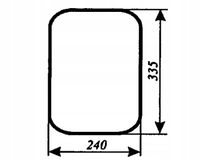 szyba przednia dolna ciągnika MTZ-82 Belarus kabina mała oryginalna