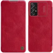 Nillkin Qin skórzana kabura etui Samsung Galaxy A73 czerwony