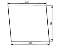 Szyba boczna do ciągnika rolniczego Fortschritt ZT 323A, 323-A