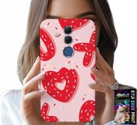 ETUI DO HUAWEI MATE 20 LITE - KOBIECE, MODNE WZORY XOXO SERCE + SZKŁO