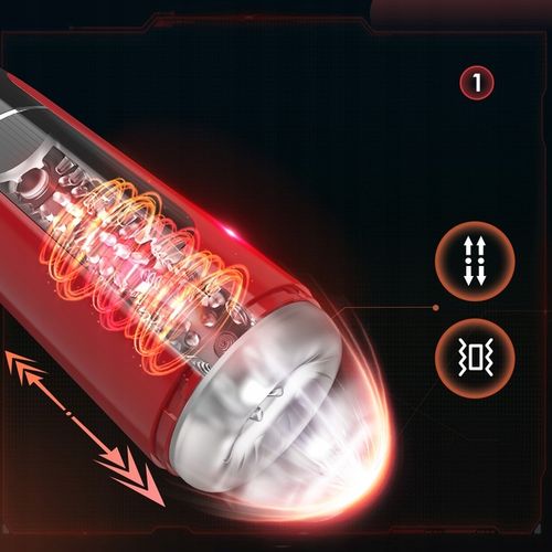 Automatyczny męski Masturbator7trybów pchnięcia i wibracji Przycisk orgazmu na Arena.pl