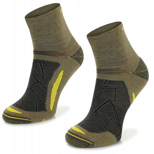 Lekkie skarpety trekkingowe turystyczne w góry Comodo 70% wełny merynosowej na Arena.pl