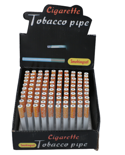 Fajka Metalowa w Kształcie Papierosa, Średnica 6 mm, Długość 7,5 cm na Arena.pl