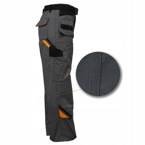 SPODNIE ROBOCZE MĘSKIE DO PASA MONTERSKIE OCHRONNE WZMACNIANE BOJÓWKI na Arena.pl