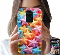 ETUI DO XIAOMI NOTE 9 - KOLOROWE GWIAZDKI GWIAZDA FUTERAŁ +FOLIA