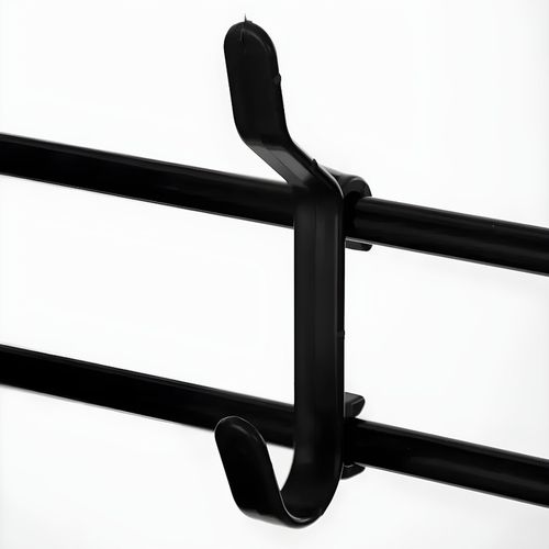 Wieszak na ubrania buty stojący do przedpokoju z półkami czarny na Arena.pl